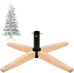 Tree Nest Christmas Tree Stand for Artificial Tree Christmas Base Holder for 6ft 6.5ft 7ft 7.5ft 8ft Fake Tree Stable for Xmas Tree (Gentle, Black)