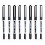 uni-ball EYE 0.5mm Micro Tip Rollerball Pen - Black (Pack of 8)