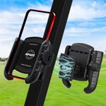 AIPSET Golf Cart Phone Holder, Magnetic Cell Phone Holder Mount Compatible with EZGO/Club Car/Yamaha, Universal Compatible with iPhone/Galaxy/Google Pixel, Ultra Strength Magnet/One Hand Use/Portable