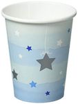 Creative Converting 322234 One Little Star Boy Paper Cups, 9 oz, Multicolor