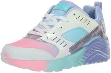 Skechers Girls UNO LITE - Electric Ombre, Perwinkle/Multi, 1.5 Little Kid