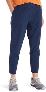 Marmot Women's Wm's Elda Crop, Breathable Jogging Pants, Water-Repellent Hiking Trousers with UV Protection, Lightweight Functional Pants, Arctic Navy, L