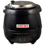 Winco ESW-66 Electric Soup Warmer, 10.5-Quart, Black