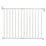 Munchkin Stair Gate, Easy Close Extending Toddler & Baby Gate, Wide Stair Gate, Extendable Fit Baby or Dog Gate, Baby Safety Gate for Stairs & Doorways, No Bar Child Gate, 64.5-102cm, White