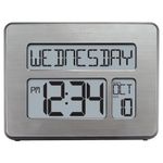 La Crosse Technology C86279 Atomic Full Calendar Clock with Extra Large Digits for The Elderly, 11.25 in. x 2.10 in. x 12.00 in.
