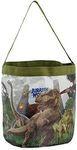 Jurassic World Dinosaurs Collapsible Nylon Basket Bucket Tote Bag (One Size, Green)