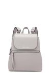 Calvin Klein Women's Reyna Novelty Key Item Flap Backpack, Stone, One Size