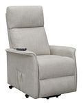 Coaster Power Lift Recliner with Wired Remote in Beige