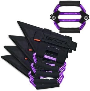 GPCA Metal Grab Handles for 2007–2023 Jeep Wrangler JL, 4xe, JT, JK, Sport, Sahara, Rubicon and Gladiator 4DR/2DR GP Grip PRO Foldable Patented (4+2 Pack, Purple)