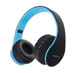 PowerLocus Bluetooth Headphones Over Ear, Foldable Wireless Headphones, Hi-Fi Stereo Headphone with Deep Bass, Micro SD/TF, FM Radio & Wired mode, Built-in Microphones, Soft Earmuffs for Phone/PC