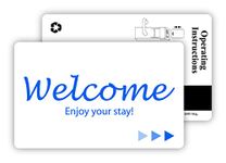 Hotel & Motel Popular WELCOME Magnetic Stripe Key Cards -500 per case