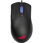 ASUS ROG Gladius III Wired Gaming Mouse | Tuned 19,000 DPI Sensor, Hot Swappable Push-Fit II Switches, Ergo Shape, ROG Omni Mouse Feet, ROG Paracord and Aura Sync RGB Lighting,Black