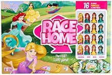 Disney Princess Official Race Home Board Game, Play With 16 Princesses Including Ariel, Cinderella, Jasmine & Belle, For Up To 4 Players, Ages 4+
