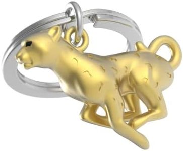 Meta[l]morphose MetallmorPHOSE Guepard Gold Matt Keyring - MTM272-01, gold-coloured, 4x8x8