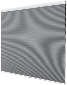 YOOFEN Blackout Cellular Shades Cordless Pull Down Cellular Blinds Thermal Insulated Honeycomb Blinds for Windows.Silver Gray,Any Size