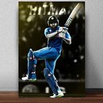 GOOD HOPE Rohit Sharma Hitman Cricket Player Motivational Pop Artwork For wall decoration home bedroom living room Paintings Hostel Boys Ideal For Cricket Fans (Rohit Hitman, 12 x 18 Inch Unframed)