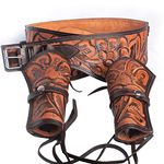 Hulara-Full Grain DD Harness Buff Leather Western Gun Holster für Herren Heritage Rough Rider 22 357 Magnum Holster Cowboy Gun Belt and Holster .38 .44 .45 .356 .358 Cal Revolver Holster…