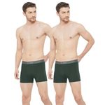 ALMO - Mens Trunks | Micro Modal Underwear for Men | Sweat Absorbent, Anti-Microbial | Light Weight Inner wear | Solid Collections | Army Green,Army Green | Size S