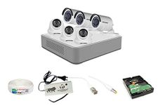 Sia Technology Hk Vision 2MP 8 Ch HD DVR 2MP 3 Dome -3 Bullet Camera HD Combo kit, Include All Require Accessories