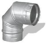 M&G DuraVent 179003 3" x90 Degree Elbow Pellet Vent, Galvanized (CECOMINOD057871)