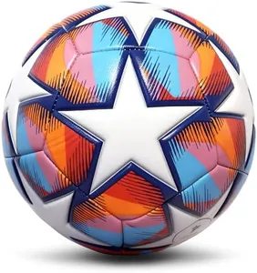 Champhox 2026 Soccer Balls Size 4 for Girls Boys Youth Kids 8-12 Waterproof Long-Lasting PU Leather Official Match Ball Skills Training Dribbling Practicing with Pump & Needles