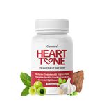 Cureayu Heart Tone Capsules | Enhance Heart Health | Lowers Cholesterol & Triglycerides | Controls Blood Pressure | Clinically Researched | All-Natural Formula | 60 Capsules | 2 Capsules Daily