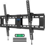 MOUNTUP UL Listed TV Wall Mount, Tilting TV Mount Bracket for Most 37-82 Inch Flat Screen/Curved TV Low Profile Wall Mount Saving Space Max VESA 600x400mm Hold up to 99 lbs Fit 16" 18" 24" Stud MU0008