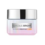 L'Oreal Paris Glycolic Bright Day Cream with SPF 17, 50ml |Skin Brightening Cream with Glycolic Acid that Visbily Minimizes Spots & Reveals Even Toned Skin