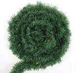 LOKIPA Christmas Green Garland Decorations,50Feet/15.5 M Home Garden Artificial Greenery Decorations for Christmas Holiday Decoration