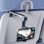 OGRANEE Metal Airplane Phone Holder Mount, Foldable Cell Phone Stand for Plane Seat Back, Travel Accessories for Long Flights, International Flight Travel Essentials for Flying Overseas Must Haves