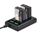 LP-E10 LPE10 Battery and LED USB Du