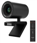 Innex C570 120 Degree Wide Angle Webcam 4K with AI Tracking, Auto-Framing, ePTZ, Webcam with Microphone, 5X Digital Zoom, Remote Control, Privacy Shutter, Conference Camera for Zoom, Microsoft Teams