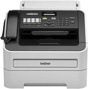 Brother FAX-2840 High Speed Mono Laser Fax Machine, Dark/Light Gray - FAX2840