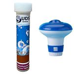 SUDS-ONLINE Floating Dispenser + 5 Ultimate Chlorine Tablets 20g Hot Tub Swimming Tablet