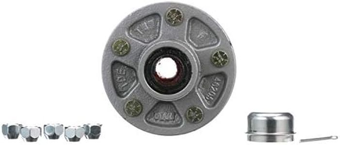 Seachoice Trailer Wheel Hub, 1.25 in. Axle, 5 Lug, Galvanized, Pregreased