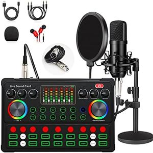 sktome M300-ZM01 XLR Microphone Bundle, 48V, Adjustable Stand, Dual DSP Noise Reduction, 4 Voice Changers, RGB Lighting, 12 Month Warranty