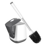 NileHome Toilet Bowl Brush and Holder Automatic Toilet Brushes for Bathroom with Holder Ventilated Toilet Cleaner Brush for Toilet Scrubber Cleaning