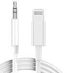 [Apple MFi Certified] Aux Cord for iPhone in Car, 3.3FT Lightning to 3.5mm AUX Audio Cable Headphone Jack Adapter Male Aux Stereo Audio Cable Compatible with iPhone to Speaker/Home Stereo/Headphone