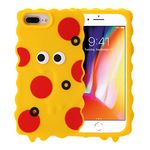 3D Pizza Monster Case for iPhone 7Plus/8Plus,3D Cute Cartoon Pizza Monster Character Kids Teens Girls Women Soft Silicone Case for iPhone 7Plus/8Plus/iPhone 6Plus 6s Plus 5.5 inch (Pizza Monster)