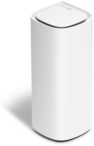 Linksys Velop Pro 7 Mesh WiFi 7-Router MBE7001 – Cognitive Mesh-System mit Tri-Band und mehr als 10 Gbit/s – Mesh-Abdeckung von bis zu 275 m² – Anbindung von 200 Geräten – 1er-Pack