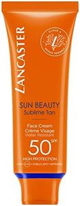 LANCASTER - Sun Beauty Sublime Tan - Face Cream - SPF50 High Protection With Full Light Technology - Waterproof, Clean Formula, Vegan - 50ml