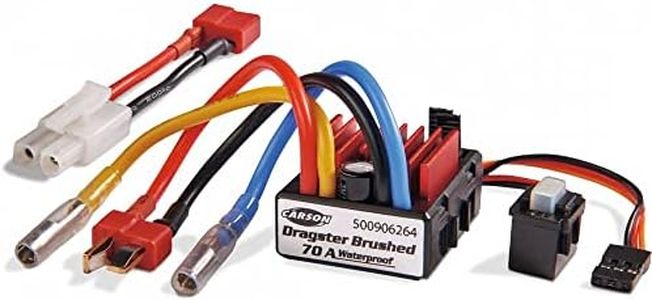 Carson Carson-906264 Auto 500906264 Regolatore di Marcia Dragster Brushed 70A, Accessori per Modelli radiocomandati, Parte Tuning, Ricambio per Veicoli RC, Multicolore, 906264