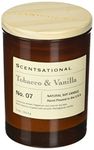 Scentsational Apothecary - Tobacco & Vanilla Candle, Medium, Amber