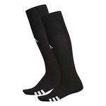 Rivalry Field 2-Pack OTC Sock, Black/White, Small