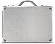 Solo New York Fifth Avenue 17.3 Inch Aluminum Laptop Attaché Briefcase, Hard-Sided with Combination Locks, Silver, Silver (Siler) - AC100-10