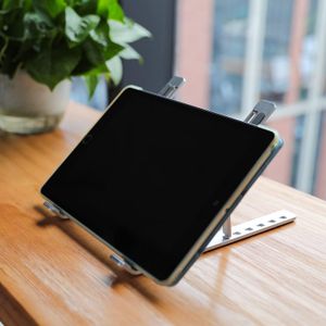 Amazon Basics Laptop Stand – Adjustable, Silver