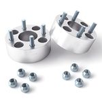 2 inch Golf Cart Wheel Spacers (4x4 Bolt Pattern, 59mm Bore, 1/2x20 Studs, Cone Seat Nuts) Compatible with many EZ GO EZGO Club Car (Widens Track by 4 inches) 4x101.6 50mm 2pcs