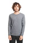 Next Level mens Tri-Blend Long-Sleeve Crew Tee (6071) - PREMIUM HEATHER 6071 XS