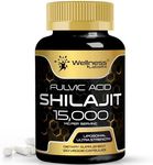 Shilajit Pure Himalayan Organic Capsules 120 Count - 15,000mg - Shilajit Supplement, Shilajit for Men & Women with Naturally Occuring Fulvic Acid - Himalayan Shilajit Capsules Dietary Supplement