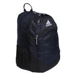 adidas unisex-adult Striker 2 Team Backpack, Navy Blue/Black/White, One Size, Striker Team Sports Backpack (28l) Durable Athletic Gym Laptop Bag for Boys/Girls